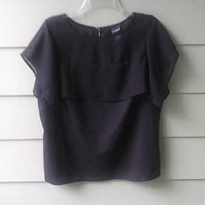 Covington Women's Dressy Black Blouse Top Pullover Sleeveless SZ Large